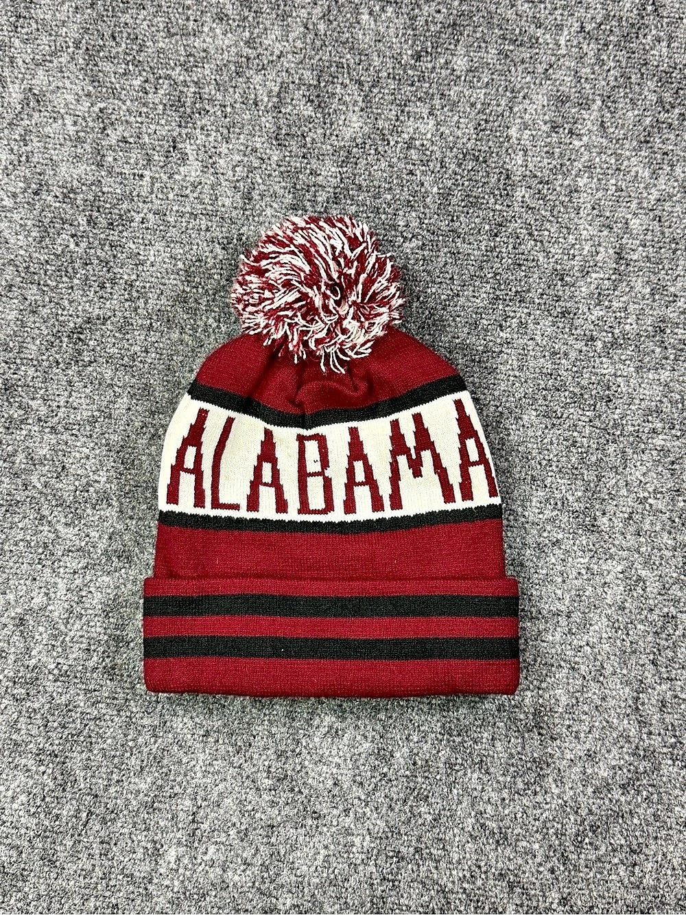 Alabama Pom-Pom Hat Red & White